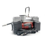 Compresor auto Carguard Heavy-Duty dublu cilindru &ndash; 50 L/min &ndash; 150 PSI &ndash; LED + kit reparație anvelope