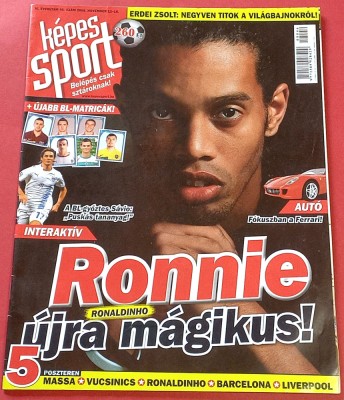 Revista fotbal - &amp;quot;KEPES SPORT&amp;quot;(limba maghiara) (12-18.11.2008) contine 5 postere foto