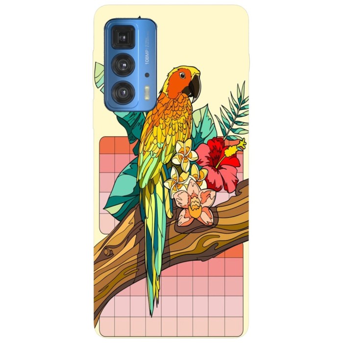 Husa compatibila cu Motorola Edge 20 Lite model A parrot ly art, Silicon, TPU, Viceversa