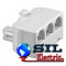 Adaptor modular 6P4C RJ11 tata - RJ11 mama alb