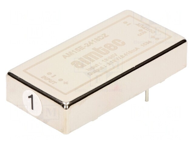 Convertor DC/DC 15W 18-36V la 18V/-18V AM15E-2418DZ