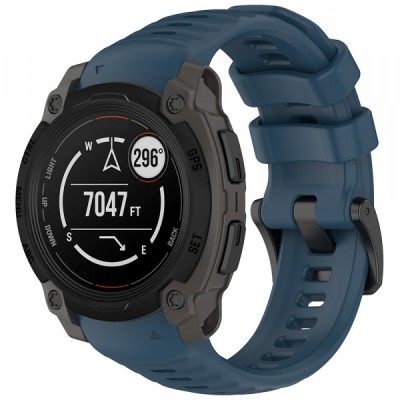 Curea Techsuit W076 pentru Garmin Instinct E 40mm, Bleumarin foto