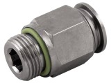 Racord Push-In Alamă Nichelată 1/4"