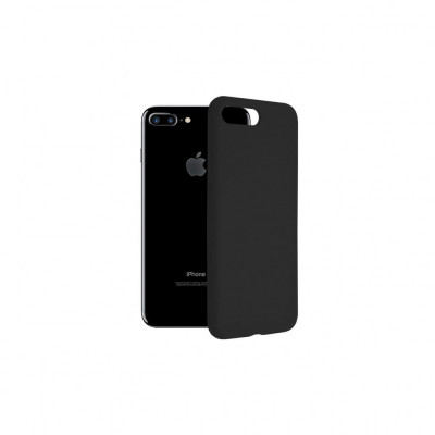 Husa Compatibila cu iPhone 7 Plus / 8 Plus Techsuit Soft Edge Silicone Negru foto