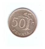 Moneda Finlanda 50 pennia 1989, stare buna, curata
