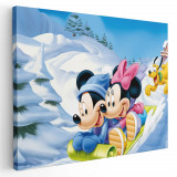 Tablou afis Minnie and Mickey mouse 2164 Tablou canvas pe panza CU RAMA 60x90 cm