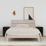 Cumpara ieftin Noptiere, 2 buc., negru, 40x34x55 cm, lemn masiv de pin