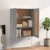 VidaXL Dulap de perete, gri sonoma, 69,5x32,5x90 cm, lemn prelucrat