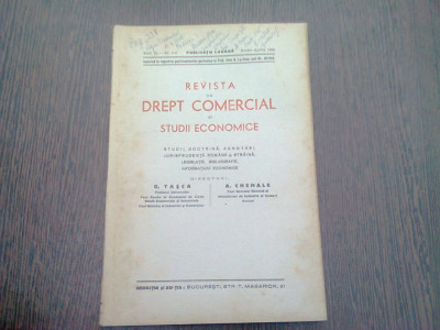 REVISTA DE DREPT COMERCIAL SI STUDII ECONOMICE NR.3-4/1939 foto