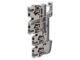 Conector Șine Piste 3 Borne 4 Gri cu Arc