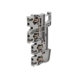 Conector Șine Piste 3 Borne 4 Gri cu Arc