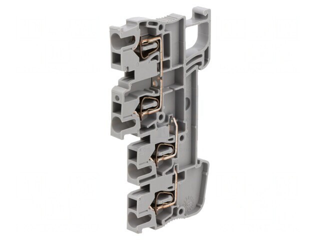 Conector Șine Piste 3 Borne 4 Gri cu Arc