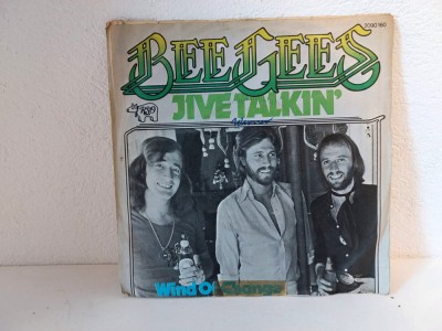 Bee Gees &amp;ndash; Jive Talkin&amp;#039;, vinil vinyl 7&amp;quot;, 45 RPM, Single, Germany RSO 1975 foto