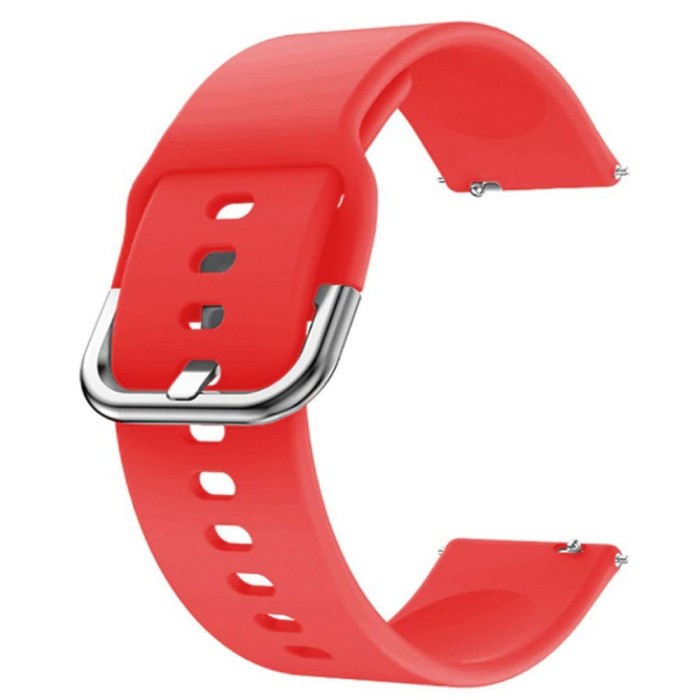 Curea din silicon compatibila cu Huawei Watch GT 3 46mm, Telescoape QR, 22mm, Candy Red
