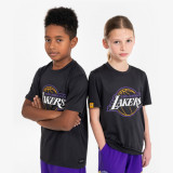 Tricou Baschet 900 NBA Lakers Negru Copii