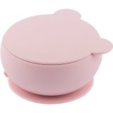 Minikoioi Bowl Pink bol din silicon cu ventuză 1 buc