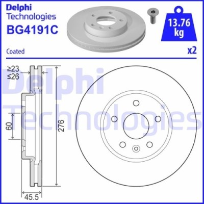 Delphi Disc frana foto