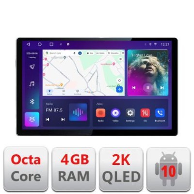 Navigatie dedicata Seat Ibiza 2008-2014 N-246 Edonav ecran 13&amp;quot; 2K 8 si 128 Android Waze USB Navigatie 4G 360 Toslink Youtube Radio CarStore Technology foto