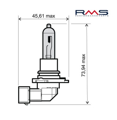 Bec halogen 12V 65W HS3 alb foto