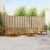 vidaXL Set de canapele de exterior 8 pcs natural Lemn Solid de Acacia 3367937