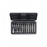 Set 15 varfuri Torx + adaptor 1/2&quot;, BGS
