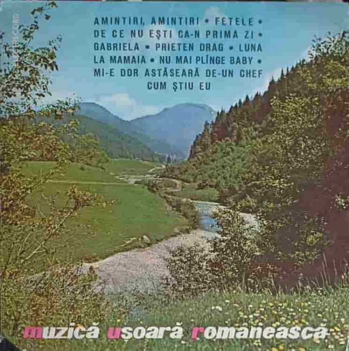 Disc vinil, LP. MUZICA USOARA ROMANEASCA-COLECTIV