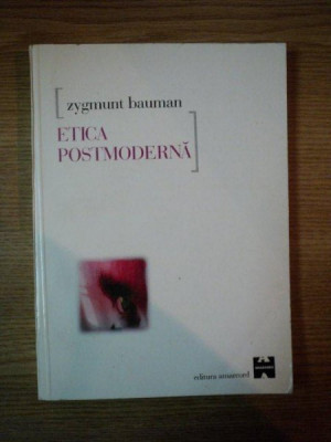 ETICA POSTMODERNA de ZYGMUT BAUMAN foto