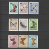 Lepke (Fluturi) LP2247-2255 1966, Ungaria, Fauna, Nestampilat