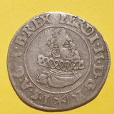 Austria 3 kreuzer 1624 Kutna Hora argint Ferdinand ll RaR