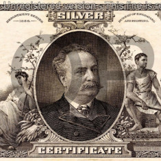 20 dolari 1886 Reproducere Bancnota USD , Dimensiune reala 1:1