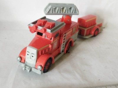 bnk jc Thomas &amp;amp; Friends - Mattel - masina Flynn cu remorca foto