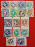 SHARJAH, SPORT TOKYO - SERIE COMPLETĂ PERF./IMPERF. MNH, Nestampilat