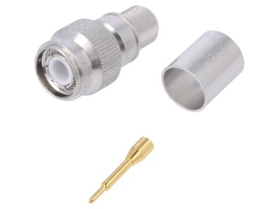 Conector TNC tată drept 50&amp;Omega; crimp foto