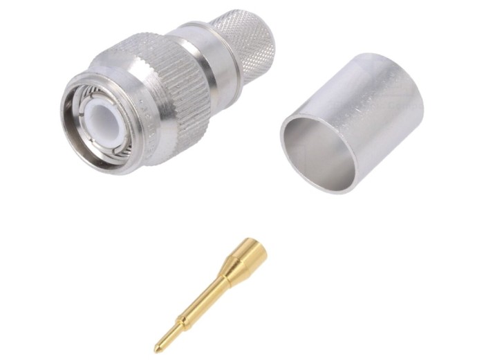 Conector TNC tată drept 50&Omega; crimp
