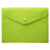 Mapă Documente Brands A5, Plastic, Culoare Galben Fluorescent, Capsă, Oem