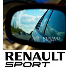 Stickere oglinda ETCHED GLASS - RENAULT SPORT (set 3 buc.) Modern Tuning foto