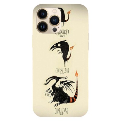 Husa compatibila cu Apple iPhone 15 Plus model Charmander evolutions Tenebrism Style, Silicon, TPU, Viceversa foto