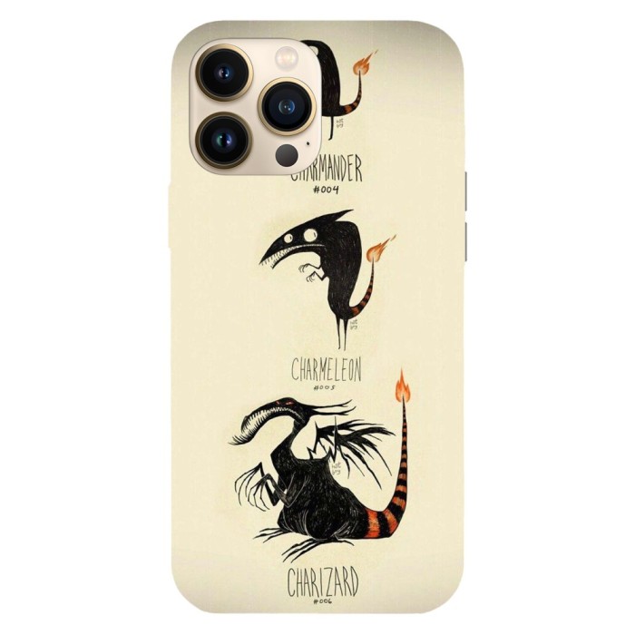 Husa compatibila cu Apple iPhone 15 Plus model Charmander evolutions Tenebrism Style, Silicon, TPU, Viceversa