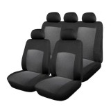 Huse Scaun Auto, 9 piese, universale, culoare Gri-Negru, AVEX