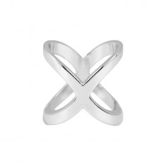 Inel decorativ pentru esarfa Crisalida, 1.8 cm - Argintiu foto