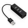 Hub USB, 4 Porturi, Compatibil USB 2.0 și USB 1.1, Culoare Negru, Oem