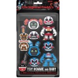 Set 2 Figurine Five Nights at Freddy Snap Bonnie &amp; Baby, 9 cm
