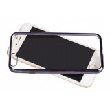 Husa Silicon Clear Apple iPhone 4/4S Negru