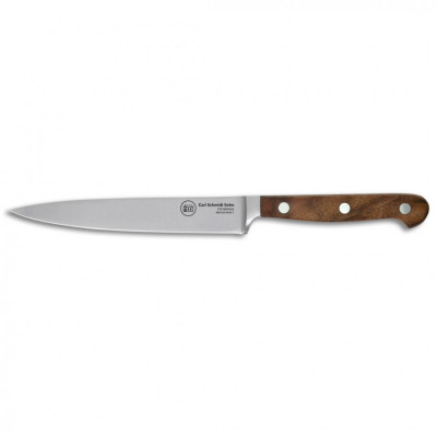 Cutit pentru feliat 16 cm inox HRC 58, maner lemn nuc, Tessin Carl Schmidt Sohn 036720 foto