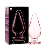 Cumpara ieftin Plug anal NEBULA Series by Ibiza, din sticla, diametru 5 cm, lungime 11 cm, roz