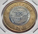 279. Moneda Mexic 20 pesos 2015 (Centenary of the Air Forces - 1915~2015)