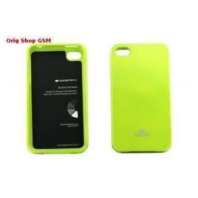 Husa Mercury Jelly Apple iPhone 4/4S Lime Blister foto