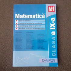 MARIUS BURTEA MATEMATICA CLASA A IX A EXERCITII SI PROBLEME REZOLVATE