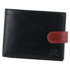 Portofel barbati din piele naturala 12&times;10 CM, inchidere cu capsa