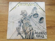 METALLICA - AND JUSTICE FOR ALL (2LP, 2 VINILURI, 1988,VERTIGO,HOLLAND) vinyl foto